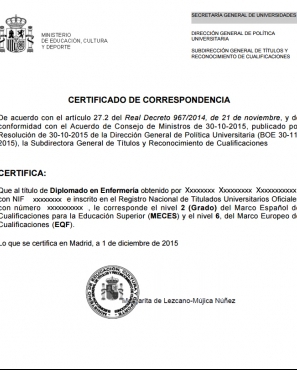 Conseguir Certificado de correspondencia