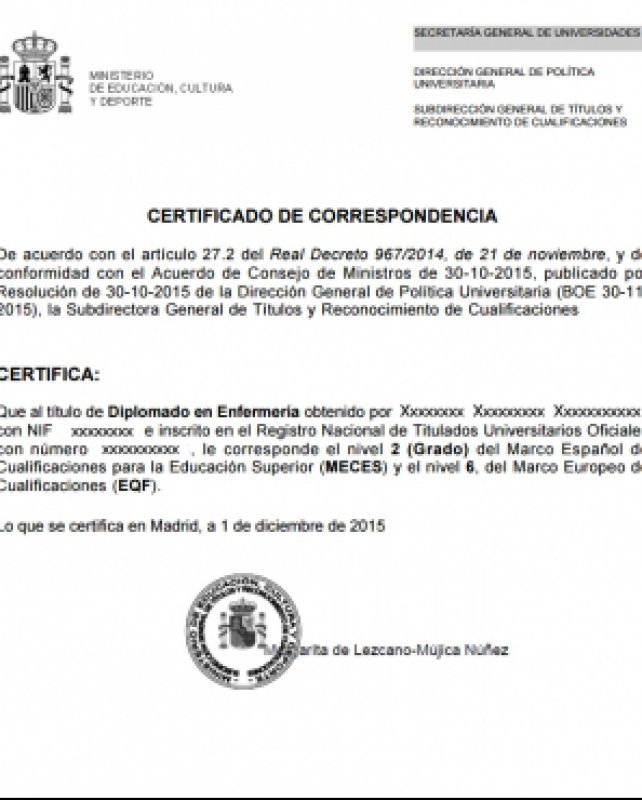 Conseguir Certificado de correspondencia